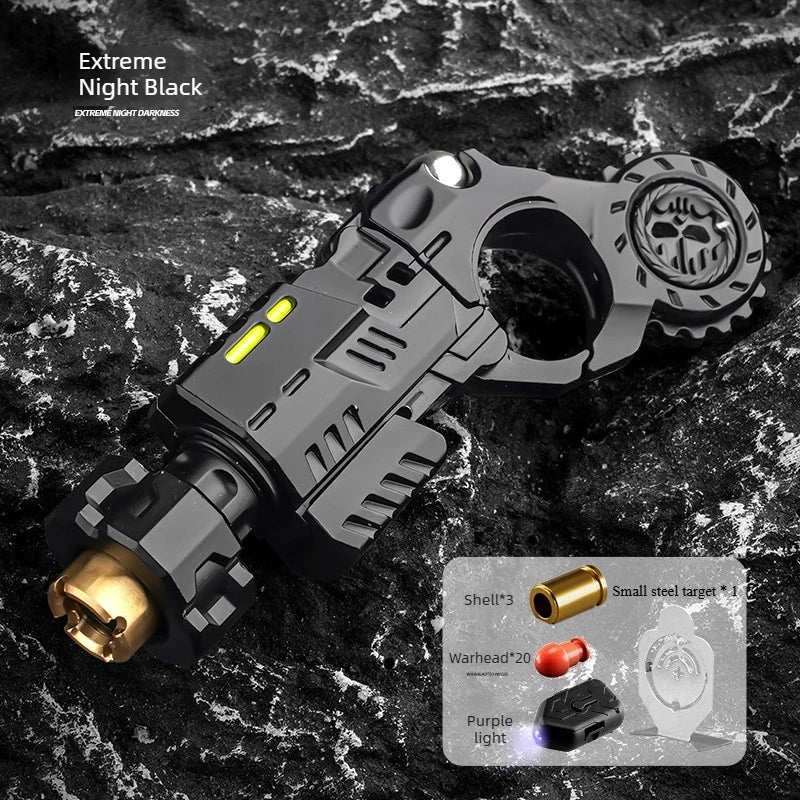 Shell-Ejecting Metal Alloy Toy Gun Realistic Fun Shooting Stress Relief Sensory Toy Pistol EDC Office Desk Gadget Gift for Boys