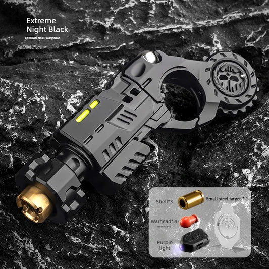 Shell-Ejecting Metal Alloy Toy Gun Realistic Fun Shooting Stress Relief Sensory Toy Pistol EDC Office Desk Gadget Gift for Boys