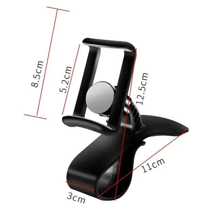 360° rotating car phone holder, universal car dashboard mount, self-gripping mount, fixed phone holder.