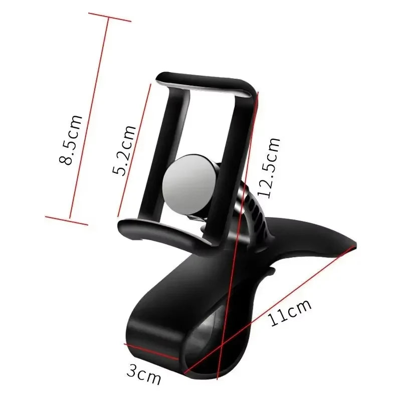 360° rotating car phone holder, universal car dashboard mount, self-gripping mount, fixed phone holder.