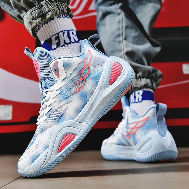 Unisex Basketball Shoes High-quality Mesh Breathable Field Training Sports Shoes Youth Outdoor Basketball Boots for Men