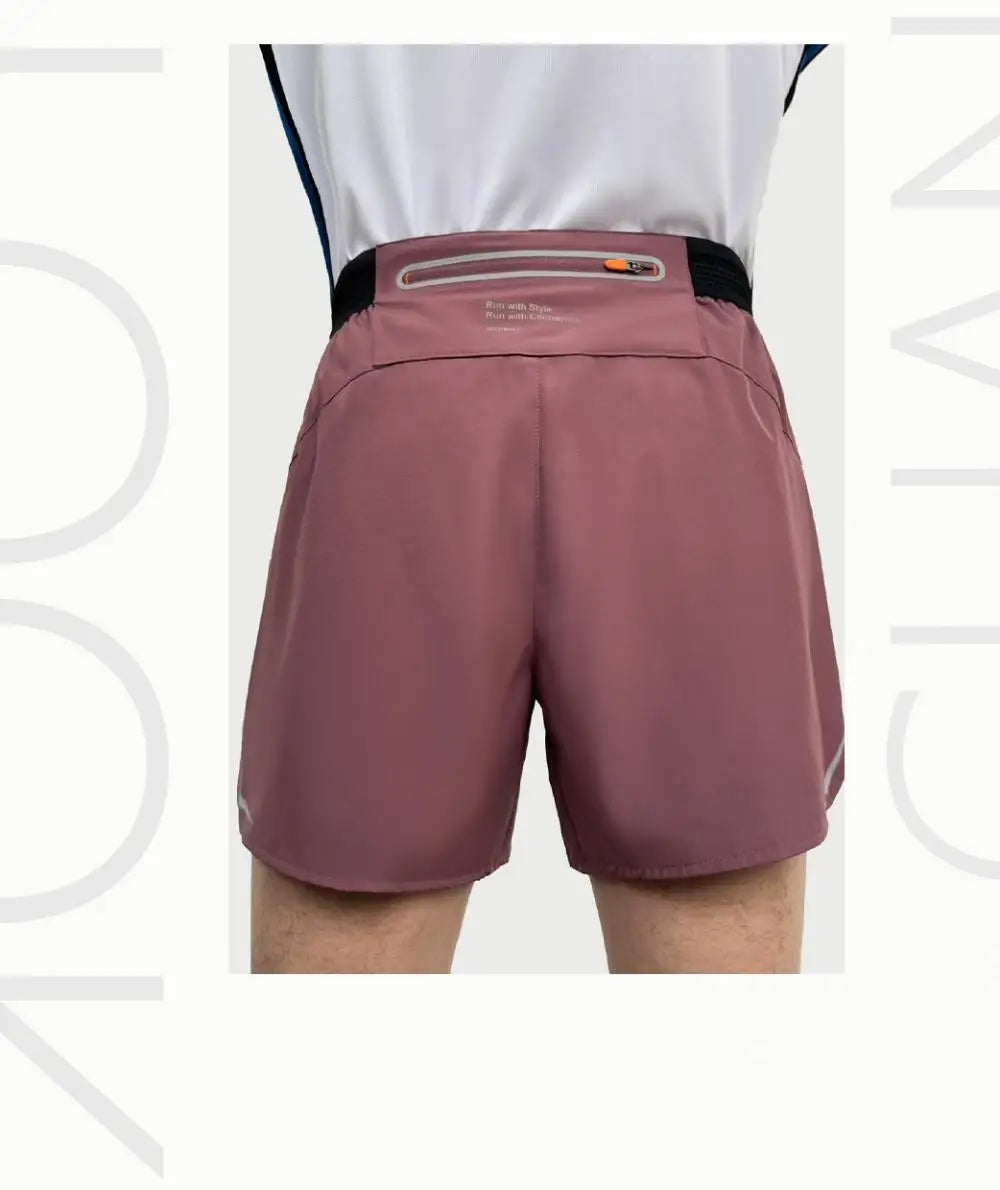 Men Running Shorts Gym Marathon Track Sports Shorts 2 In 1 Quick Dry Workout Training Gym Fitness Short Pants Summer Men Shorts