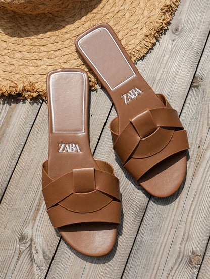 Designer New Sandals Low Heel Comfortable Slippers Sexy Peep Toe Shoes Luxurious Outdoor Beach Women's Breathability Shoes