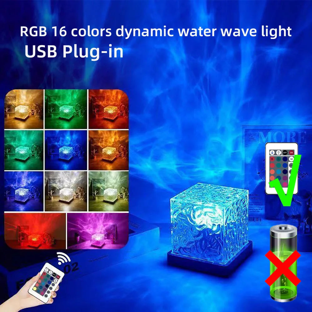 New Northern Light Starry Sky Projector Lamp Ocean Projector Lamp Bar Party Atmosphere Light Decoration Night Light Holiday Gift