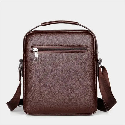 2025 New Men's Crossbody Shoulder Bags Waterproof Vintage Large Capacity PU Leather Bag Men's Messenger Tote