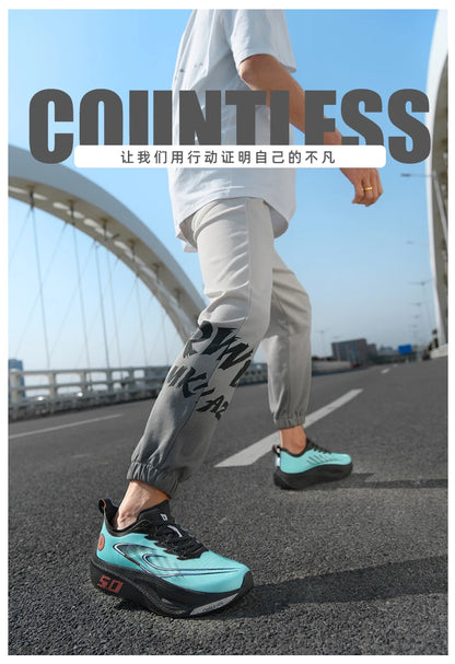 Running Shoes Speciality Carbon Board Marathon Men Sports Breathable Lightweight Women's Comfortable Athletic Nonskid Sneakers﻿