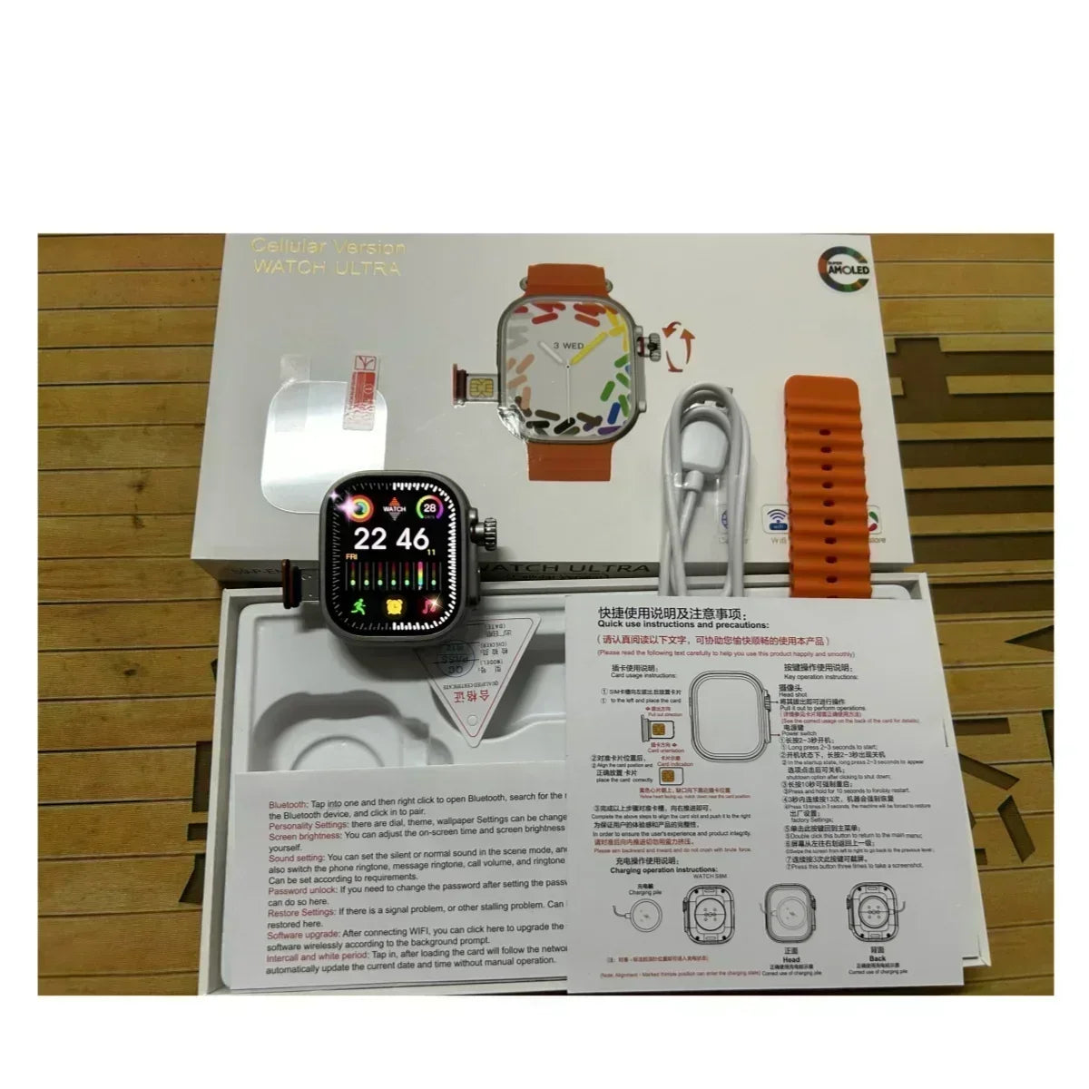 Original 4G Smartwatch CDS9 S9 S10 Ultra Rotary Camera GPS WIFI Heart Rate Tracker 256GB Storage Download Apps Sport Smart Watch