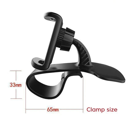360° rotating car phone holder, universal car dashboard mount, self-gripping mount, fixed phone holder.