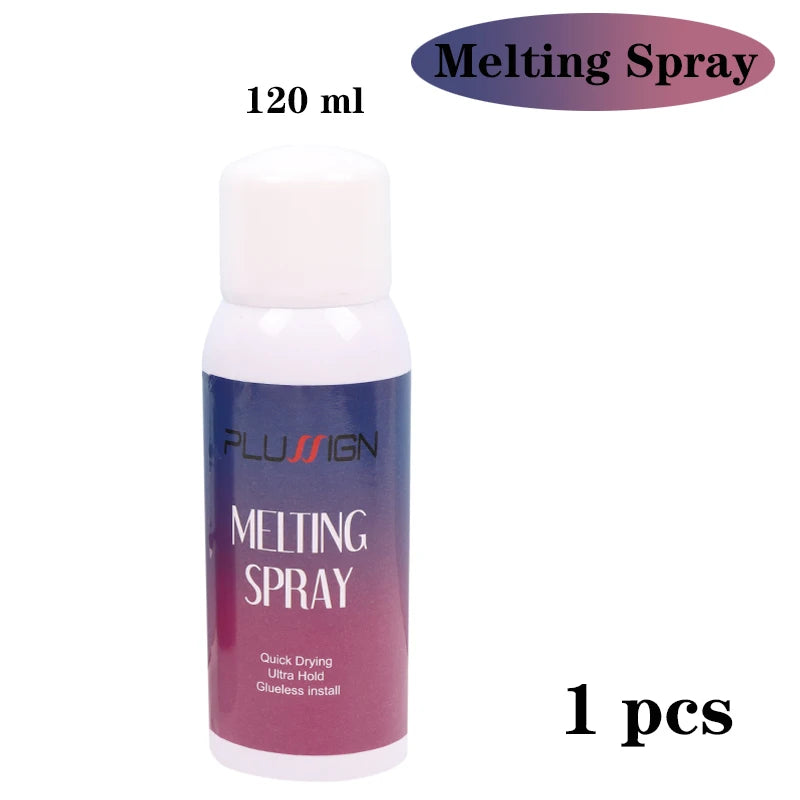 120Ml Lace Melting Spray Seamless Finish Glue Spray Wig Melting Spray &amp; Hair Adhesive For Lace Wigs Strong Invisible Lace Glue