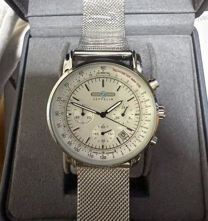 2026 new Zeppelin men's watch retro small three needle chronograph hands luxury gift 8886M series watch