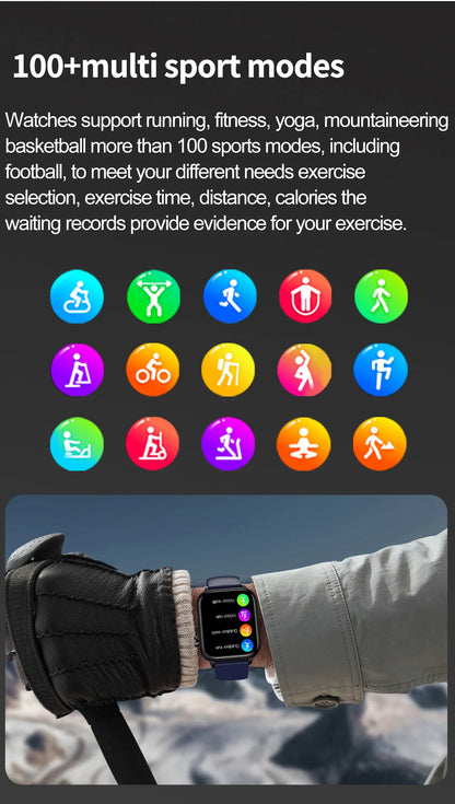 2025 New For XIAOM1 ECG+PPG Blood Fat Uric Acid Health Smartwatch Men Women Heart Rate Blood Pressure Bluetooth Call Smart Watch
