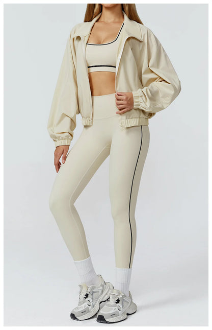 Yoga Set 2/3PCS Sports Outfits Women Clothes Fitness Tracksuit Gym Legging Workout Long Sleeved Female Bra Yoga Suit Sportswear