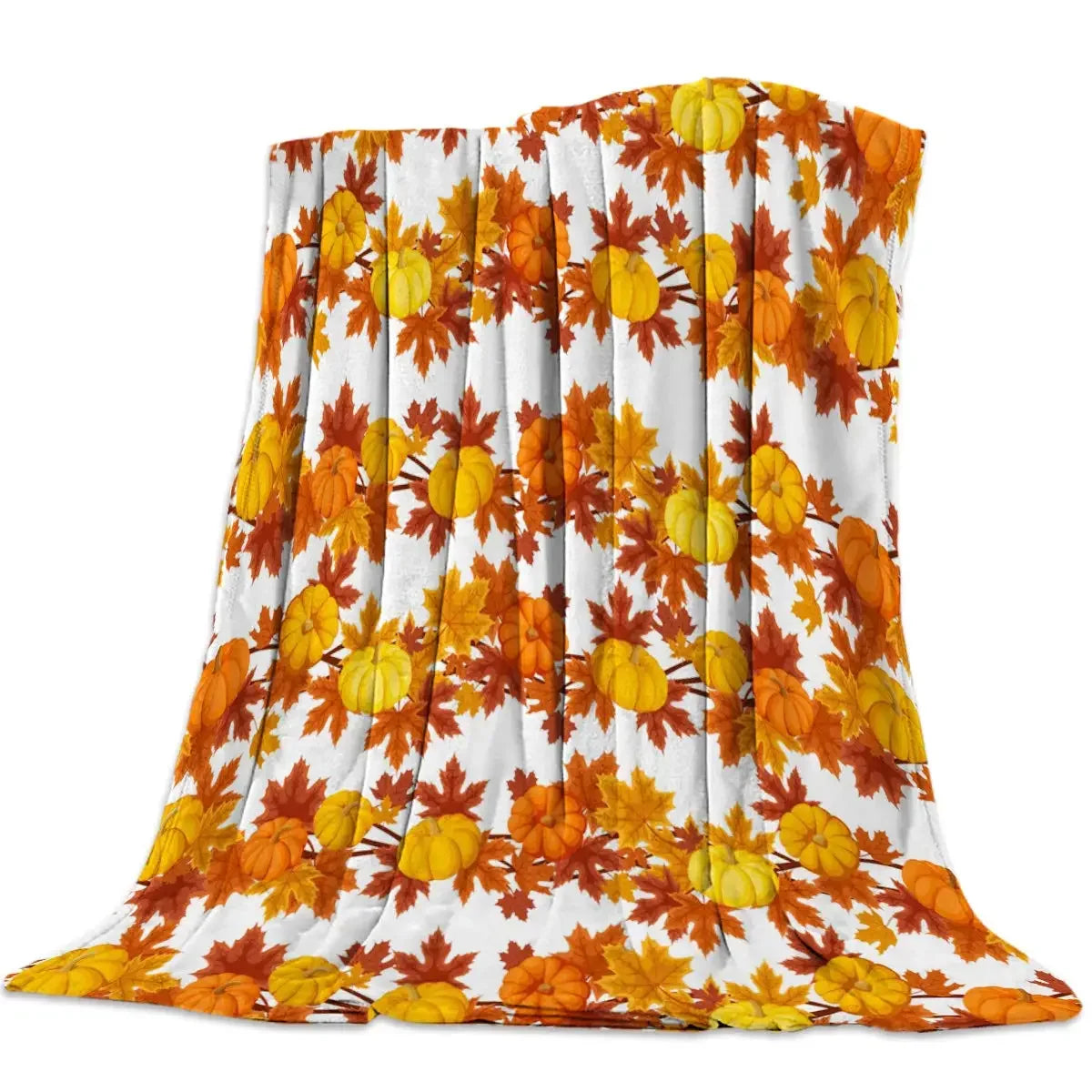 Halloween Throw Blanket for Couch Bed Halloween Fall Thanksgiving Gift Blanket Pumpkin and Ghost Print Blankets Sofa Blankets