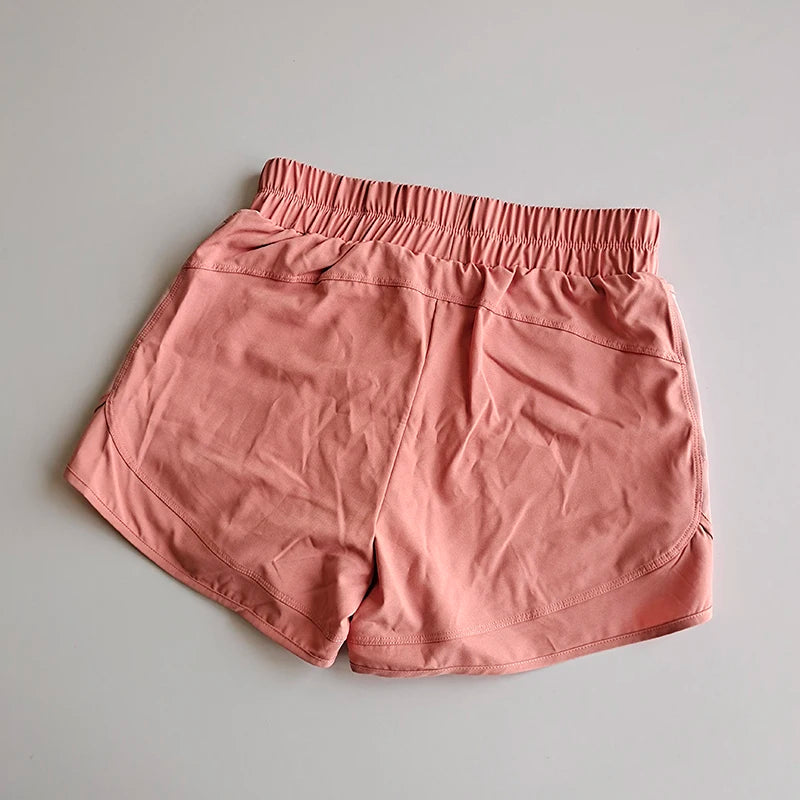 Summer Women's Loose Sports Shorts Women 2 in 1 Fitness Shorts High Waist Yoga Shorts Quick Dry Running Casual Sports Shorts