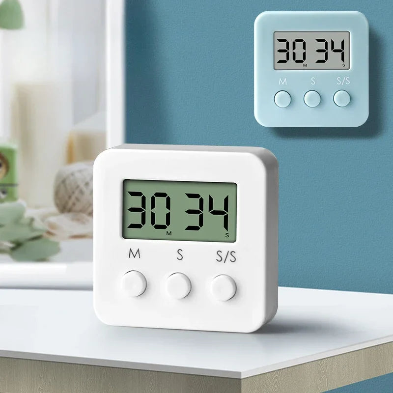 Digital Timer, Cooking Alarm Clock, Countdown Stopwatch, Kitchen Gadget Tools for Cooking, Sleeping, Showering, Studying
