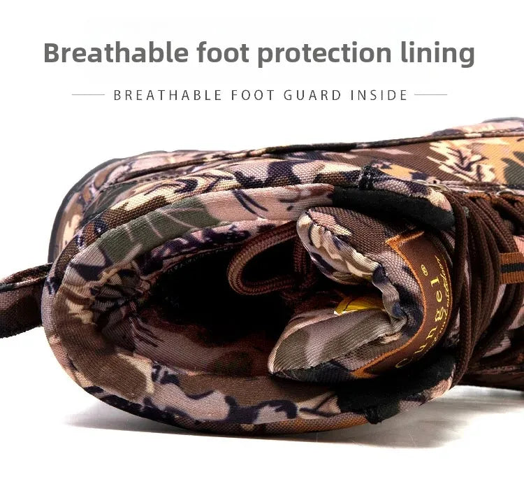 Men's Camouflage Tactical Boots Desert Waterproof Work Safety Shoes Mountaineering Shoes Ankle Boots Men's Outdoor Boots