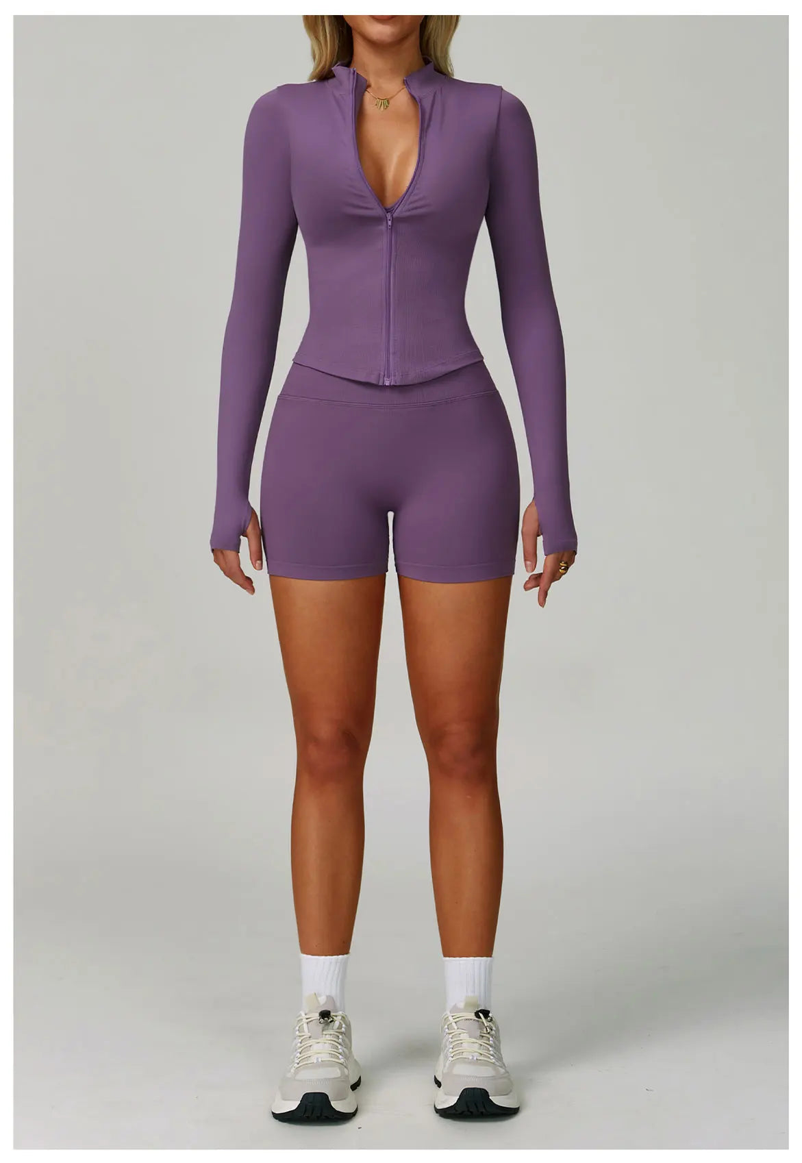 2/3PCS Yoga Suit Sports Set Women Tracksuit Gym Set Seamless Running Workout Set Push Up Long Sleeve Sports Jacket Yoga Clothing