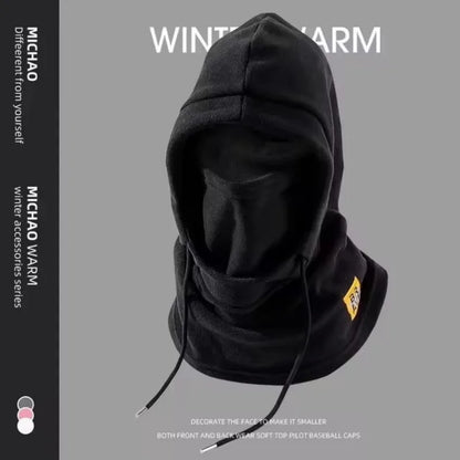 Warm Winter Hat with Mask and Neck Warmer 3-in-1 Windproof Balaclava for Men and Women Masked Hat for Cycling in Cold Weather