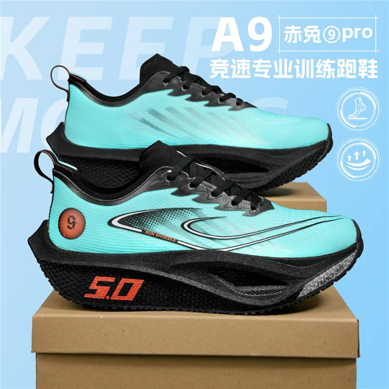 Running Shoes Speciality Carbon Board Marathon Men Sports Breathable Lightweight Women's Comfortable Athletic Nonskid Sneakers﻿