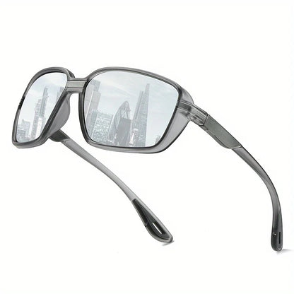 Classic polarized sports sunglasses, unisex, ideal for driving, fishing, hiking, and outdoor activities, UV400 protection.