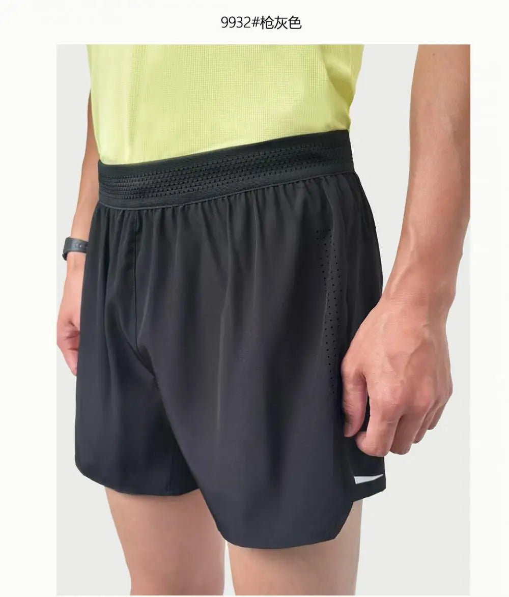 Men Running Shorts Gym Marathon Track Sports Shorts 2 In 1 Quick Dry Workout Training Gym Fitness Short Pants Summer Men Shorts
