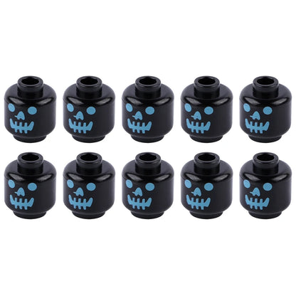 WW2 Military Army Soldier Figures Face Heads Building Blocks City Halloween Accessory Modern SWAT Minifigs Skull Parts Brick Toy