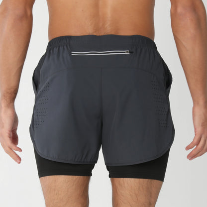 Gym Shorts Men Running Shorts with Liner Pockets Towel Loop Quick Dry Lightweight Workout Men's Breathable Athletic Sport Shorts