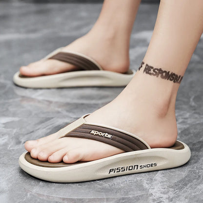 Outdoor Anti-skid Lightweight Mens Flip Flop Summer Casual Men’s Beach Shoes Classic Style Trendy Cozy Holiday Sandals for Man