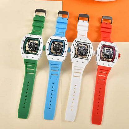 Luxury Quartz Men’s Wristwatch 2025 New Fashion Trend Automatic Waterproof Male Watch Luminous Transparent Watches