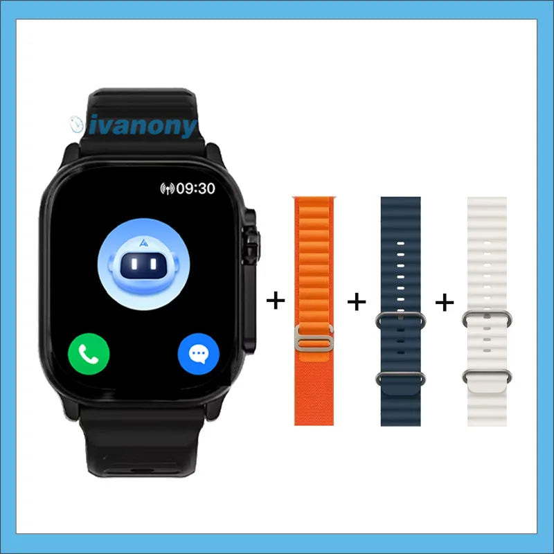Original HK11 ULTRA3 Smart Watch Support TWS Earphone Connect Network Share Connection AI Robots Receive Call AMOLED Smartwatch