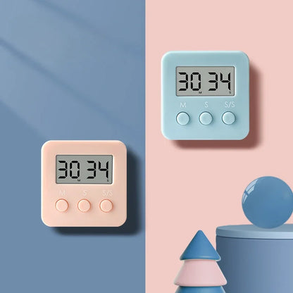 Digital Timer, Cooking Alarm Clock, Countdown Stopwatch, Kitchen Gadget Tools for Cooking, Sleeping, Showering, Studying