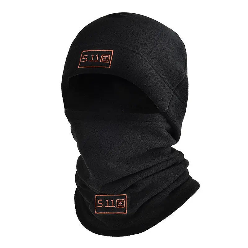Tactical Fleece Hat&amp;Scarf Set Thermal Head Cover Winter Warm Balaclava Face Mask Sports Cycling Bonnet Neck Protector