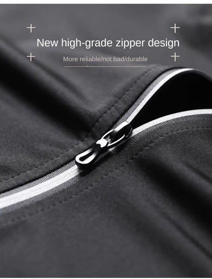3-7Pcs Men's Ice Fiber Quick-Dry Running Fitness Full Set/Suit Tracksuit For Marathon, Training Cycling，Jogging,Gym， sweatpants