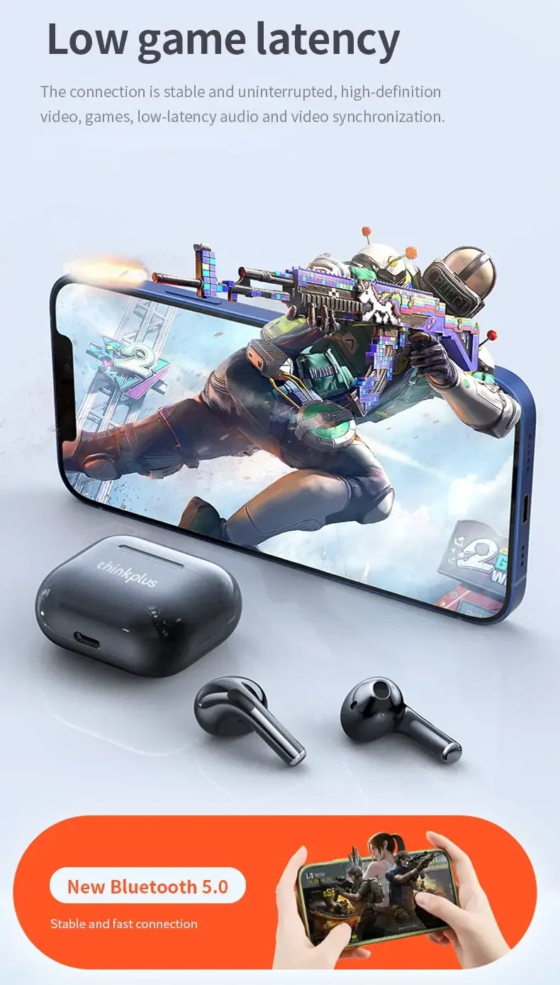 Original LP40 NEW Updated Wireless Bluetooth V5.0 Long-lasting Earphones Low-latency Headphones with IPX4 Waterproof Audio