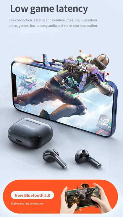 Original LP40 NEW Updated Wireless Bluetooth V5.0 Long-lasting Earphones Low-latency Headphones with IPX4 Waterproof Audio
