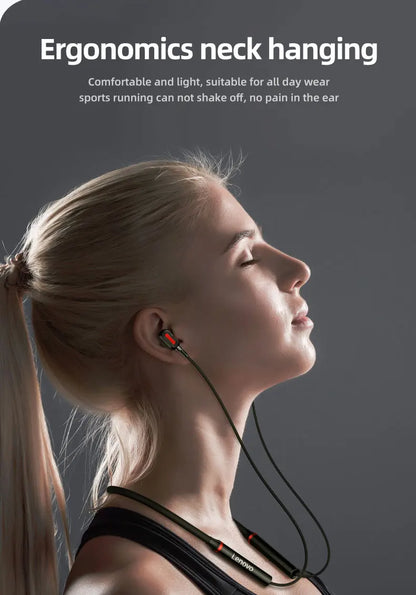 Original Lenovo HE05 Pro TWS Wireless Bluetooth 5.0 Sports Noise Canceling Neckband Earphones, Waterproof, Microphone