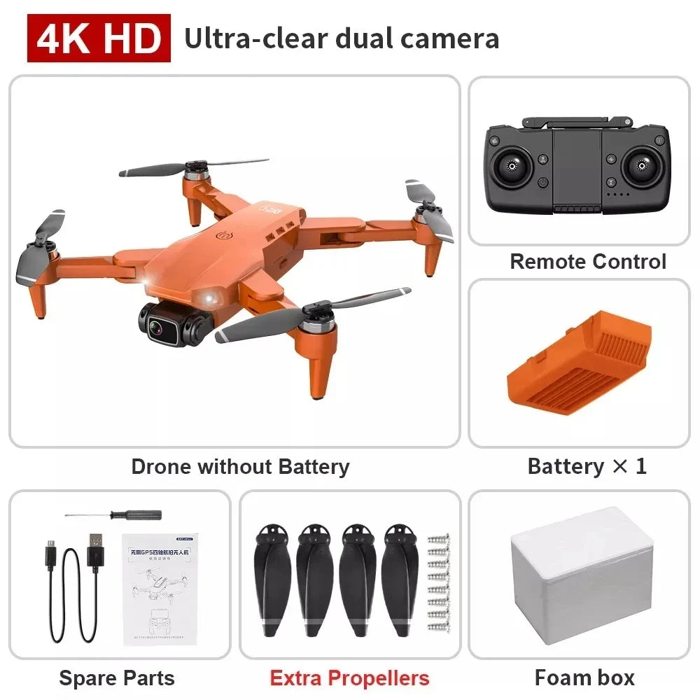 Drone L900 Pro 4K Professional 5G GPS HD Dual Camera Photography Brushless Foldable RC Quadcopter 1.2KM Range Drones Toys