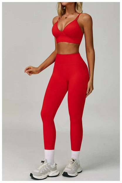 2/3PCS Yoga Suit Sports Set Women Tracksuit Gym Set Seamless Running Workout Set Push Up Long Sleeve Sports Jacket Yoga Clothing