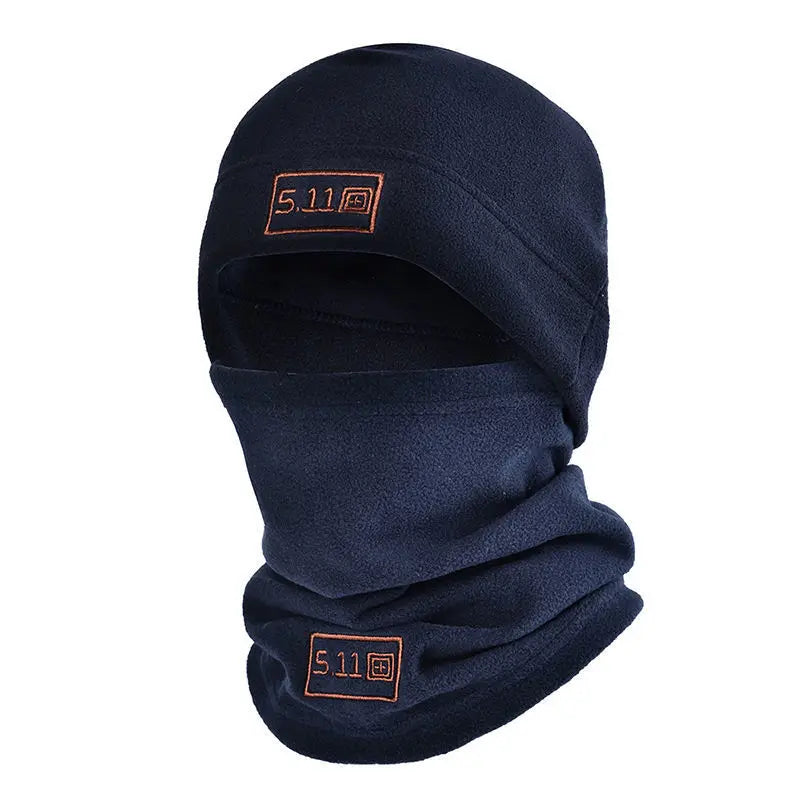 Tactical Fleece Hat&amp;Scarf Set Thermal Head Cover Winter Warm Balaclava Face Mask Sports Cycling Bonnet Neck Protector