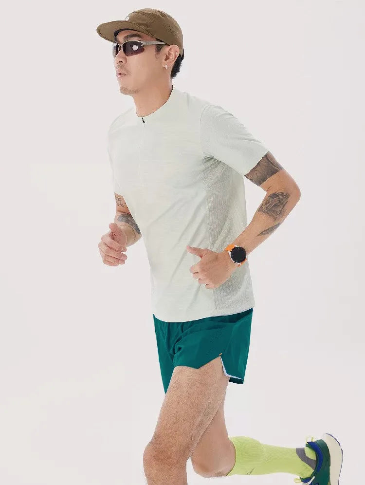 Men Running Shorts Gym Marathon Track Sports Shorts 2 In 1 Quick Dry Workout Training Gym Fitness Short Pants Summer Men Shorts