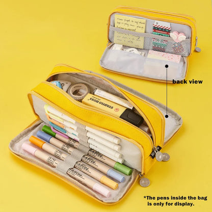 Large Capacity Pencil Case Kawaii Cute Pencil Cases Student Pen Case Big School Supplies Stationery Pencil Bags Box Pencil Pouch
