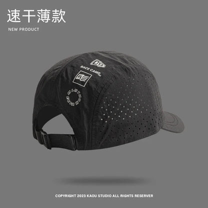 Summer 5 panel Baseball Caps for Men and Women Outdoor Camping cap Sun Protection Quick-drying Running Hat Breathable Golf Hat