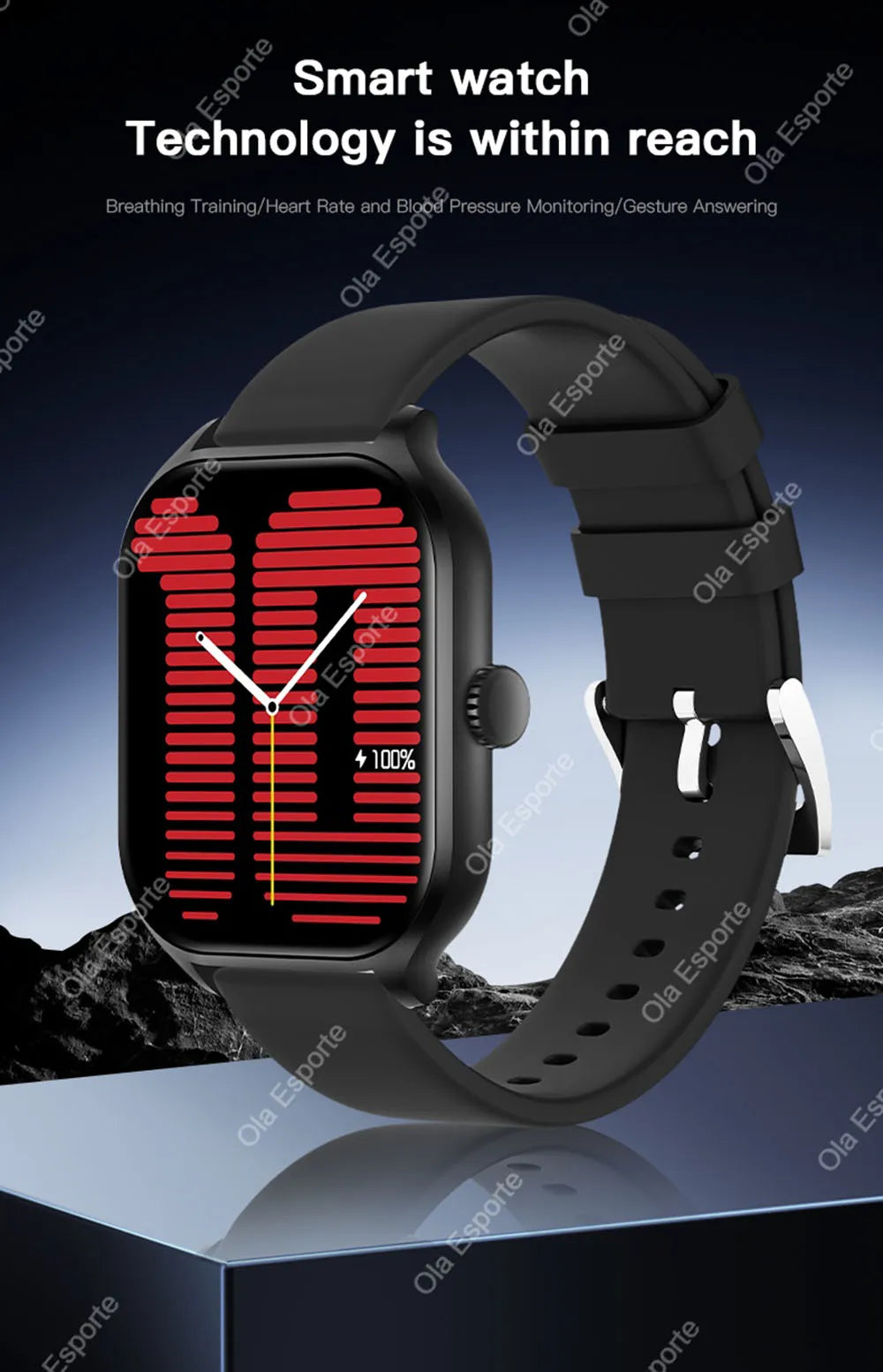 2026 New Smart Watch For Android IOS 2.01Inch Color Screen Bluetooth Call Blood Oxygen/Pressure Monitoring Smart Watch Women Men