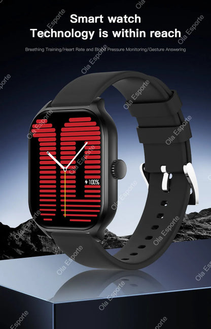 2026 New Smart Watch For Android IOS 2.01Inch Color Screen Bluetooth Call Blood Oxygen/Pressure Monitoring Smart Watch Women Men