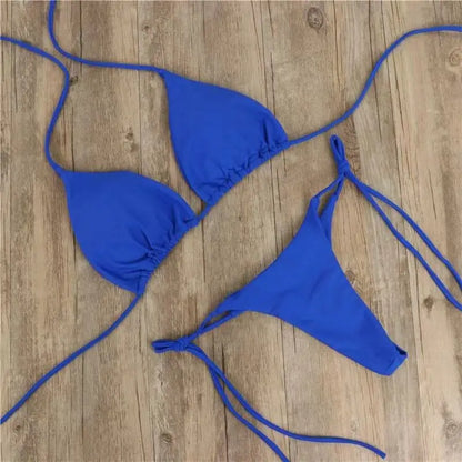 Summer Swimsuit Women Sexy Bikini Set Push-up Padded Bra Thong Two Pieces Swimwear Beachwear Bathing Suit female sexy swimsuits