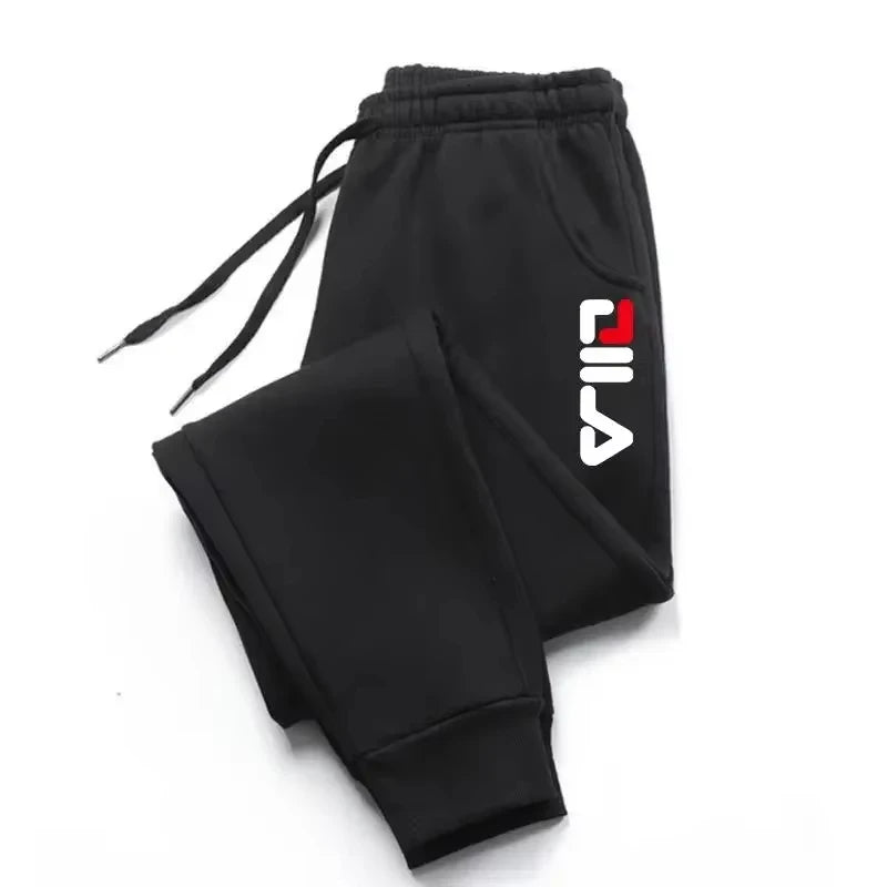 Autumn Winter Men's Joggers Drawstring Casual Pants Fleece Sweatshirts Workout Gym Running Fitness Sports Trousers WK007