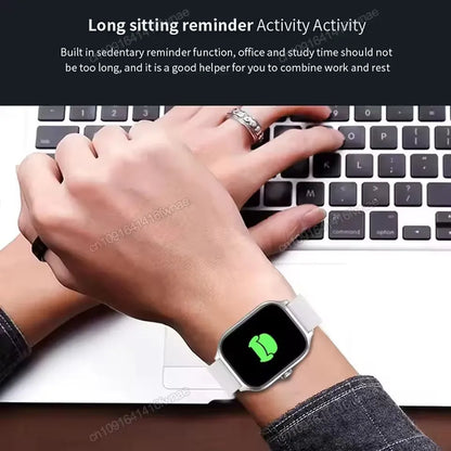 2026 New Smart Watch For Android IOS 2.01Inch Color Screen Bluetooth Call Blood Oxygen/Pressure Monitoring Smart Watch Women Men