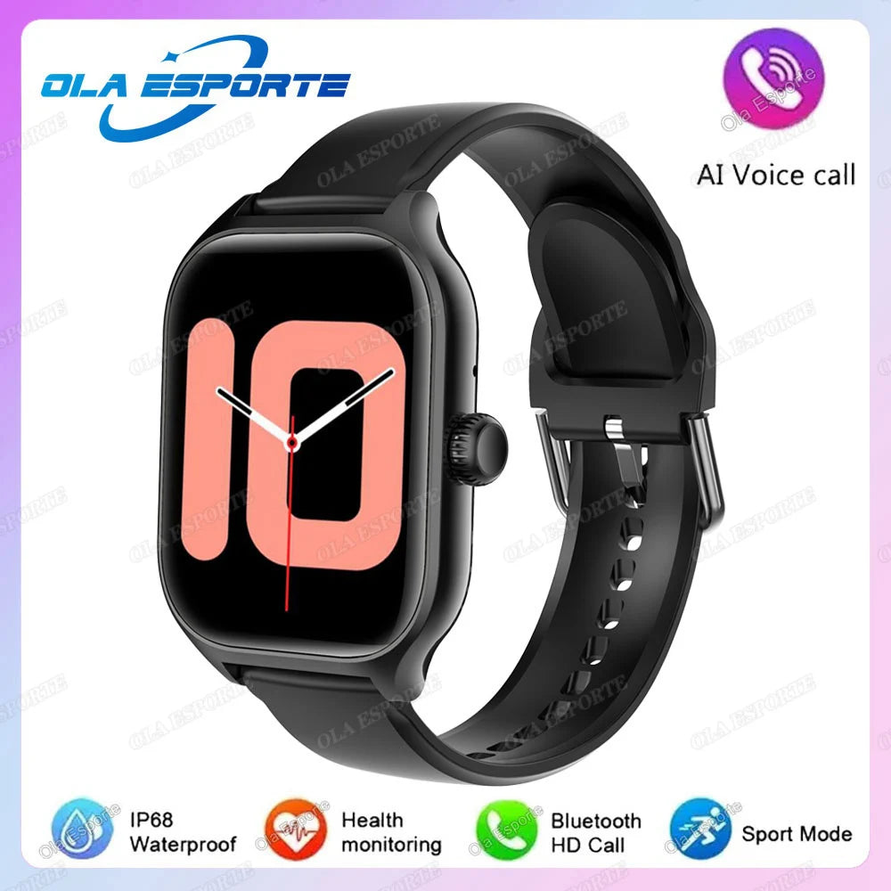2026 New Smart Watch For Android IOS 2.01Inch Color Screen Bluetooth Call Blood Oxygen/Pressure Monitoring Smart Watch Women Men