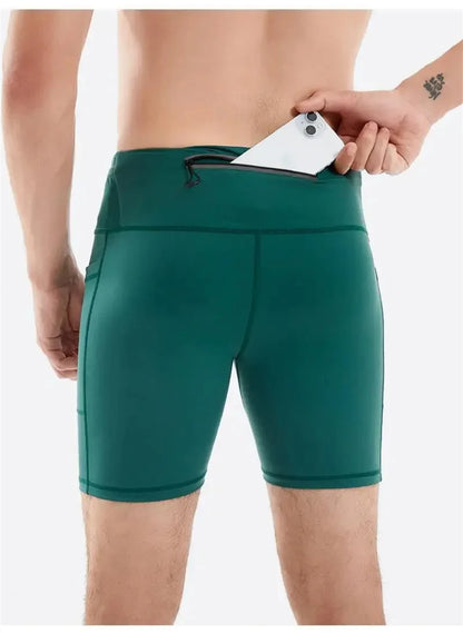 Mul-Pockets Compression Shorts 3.0 Mens Marathon Running Shorts Quick Dry Exercise Training Jogging Cycling Fitness Tight Shorts