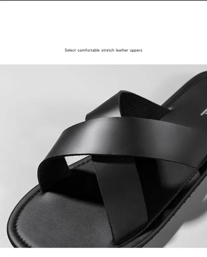 New Slippers Men's Summer Casual Shoes for Men Outdoor Comfortable Soft Sole Slides Beach Sandals Size 39-46 Dropshipping
